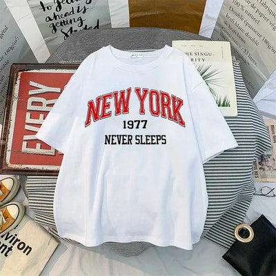 Women T-Shirt New York Print - ZAAPLI