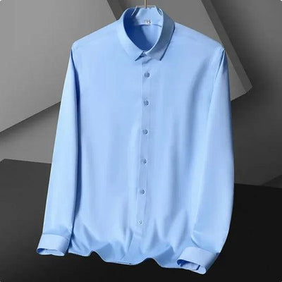 Men's Long Sleeve Shirt Luxurious Wrinkle - ZAAPLI