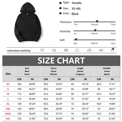 Anime Hoodie Mens Fashion Warm Sweatshirt Graphical Printed Hip Hop - ZAAPLI