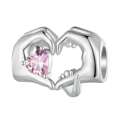 BAMOER 925 Sterling Silver Heart-shape Charm Beads Fit Original Charm - ZAAPLI