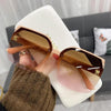 Fashion Square Half Frame Style Glasses - ZAAPLI