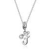 BAMOER 925 Sterling Silver Vintage Letter A to Z Pendant Necklace - ZAAPLI