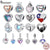 BAMOER 925 Sterling Silver Heart-shape Charm Beads Fit Original Charm