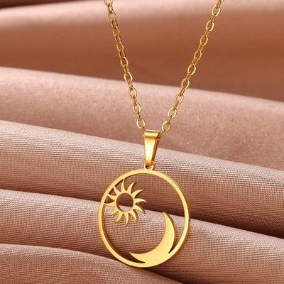 316L Stainless Steel Necklace for Women Girls Heart Pendant Necklaces - ZAAPLI