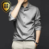 Men's Long Sleeve Shirt Luxurious Wrinkle - ZAAPLI