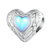 BAMOER 925 Sterling Silver Heart-shape Charm Beads Fit Original Charm - ZAAPLI