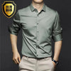 Men's Long Sleeve Shirt Luxurious Wrinkle - ZAAPLI