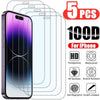 5PCS Tempered Glass for iPhone 11 12 13 Pro XR X XS Max Screen - ZAAPLI