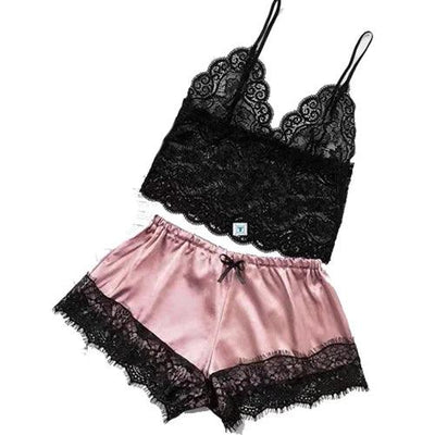 1 Set of Women's Sexy Lace Sleepwear Lingerie - ZAAPLI