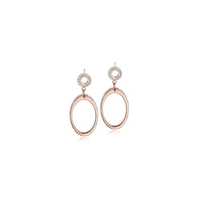 Oval Dangle Earrings - ZAAPLI