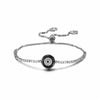 Sterling Silver Evil Eye Charm Bracelet - ZAAPLI