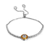 Sterling Silver Evil Eye Charm Bracelet - ZAAPLI