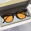 Yellow Black Shades Vintage Square Cycling Sunglasses Women Oversized - ZAAPLI