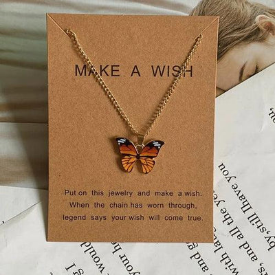 Butterfly Necklace Earrings Set - ZAAPLI