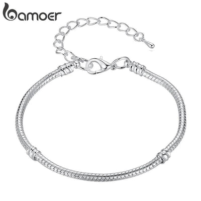 BAMOER Basic Bracelet Snake Chain Bracelets DIY Bracelet Jewelry - ZAAPLI