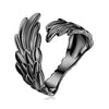 Bamoer 925 Sterling Silver Guardian Wings Open Ring Angel Wing - ZAAPLI