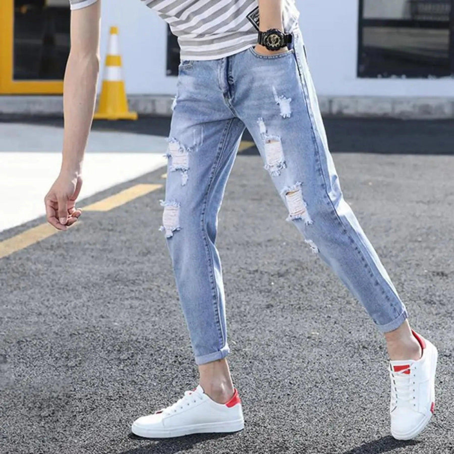 Trendy Denim Pants - ZAAPLI