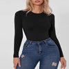 Elegant Basic Long Sleeve Bodysuits - ZAAPLI