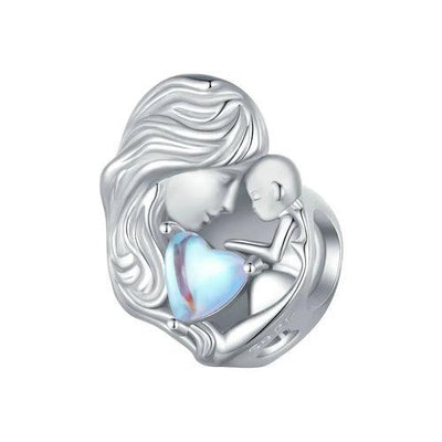 BAMOER 925 Sterling Silver Heart-shape Charm Beads Fit Original Charm - ZAAPLI