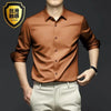 Men's Long Sleeve Shirt Luxurious Wrinkle - ZAAPLI