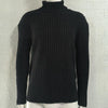 Turtleneck Solid Color Slim Fit Knit Sweater - ZAAPLI