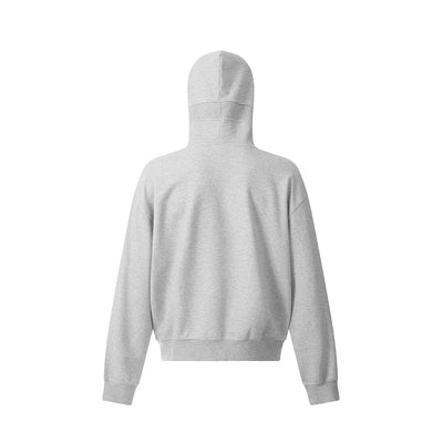 Gray Hooded Sweater Trendy All-matching - ZAAPLI