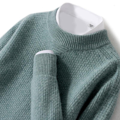 Winter Rhombus Cashmere Sweater Men - ZAAPLI