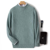 Men's Half-high Collar Business Casual Sweater Base Knitting Cashmere Sweater - ZAAPLI