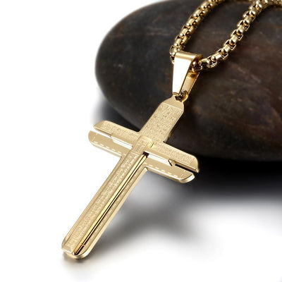 Classic Cross Pendant Necklace - ZAAPLI