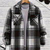 Men's Shirt Versatile Casual Plaid Shirt Coat Shirt Coat - ZAAPLI