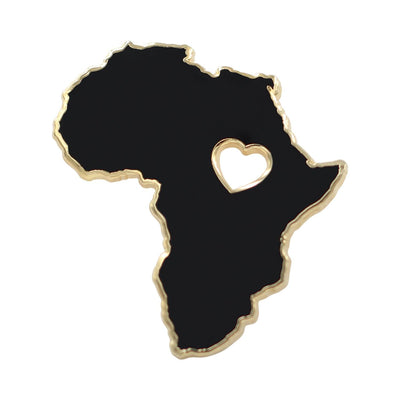 Heart of Africa Black Lives Matter Enamel Pin - ZAAPLI