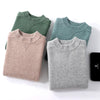 Men's Half-high Collar Business Casual Sweater Base Knitting Cashmere Sweater - ZAAPLI