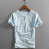 Men's Fashion Casual Linen T-shirt - ZAAPLI