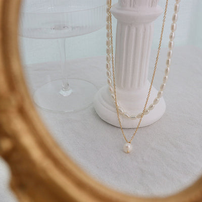 Double-Layered Freshwater Pearl Necklace