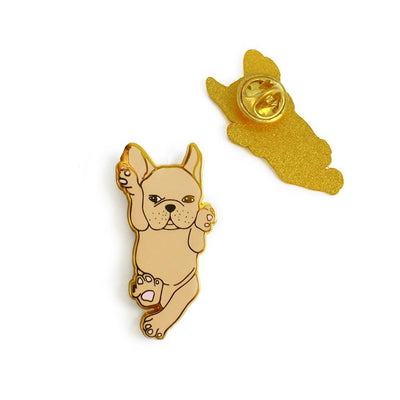 French Bulldog Enamel Pin - Fawn - ZAAPLI