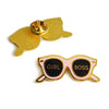 Girl Boss Pink Sunglasses Enamel Pin - ZAAPLI