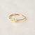 Minimalist Heart Gold Ring Silver Dainty Ring